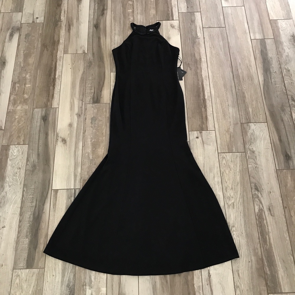 Black Beaded Maxi Dress